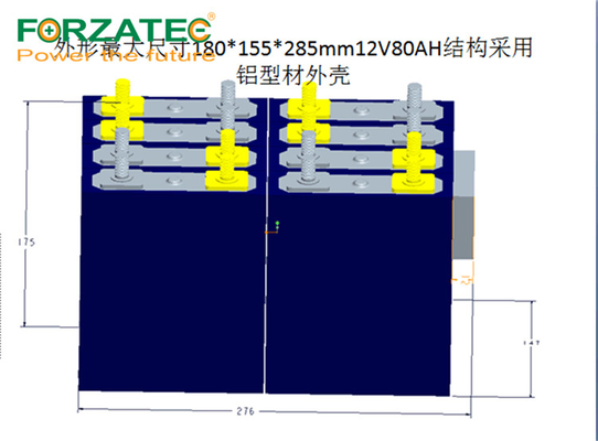 12V20Ah Lifepo4 Lithium Ion Battery Aluminum Box Battery Packing High Performance