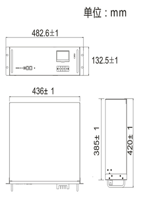 Golf Cart Lifepo4 Lithium Ion Battery 50Ah@0.2C Nominal Capacity FT-48V50Ah-LFP-3U