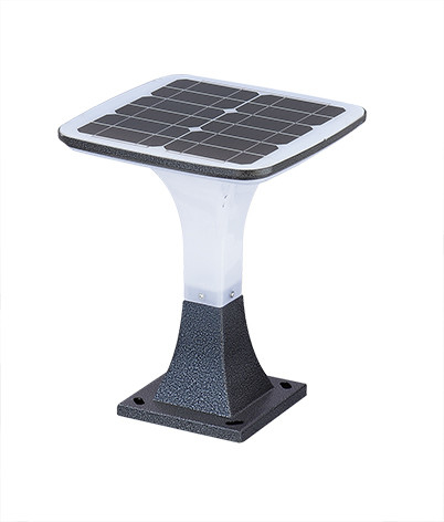 Modern Aluminum Solar Powered Lawn Lights , All In One Solar Bollard Light